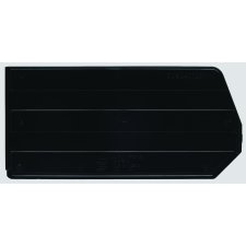 Quantum Stack and Hang Bin Divider, 8-1/4" x 14-3/4" x 7", Black, 6/ctn