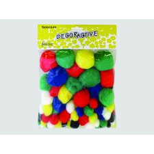 Decorative Pom Pom's, Assorted Colours, 100/pkg