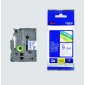 Brother P-Touch TZ Tape, 3/8", Blue on White