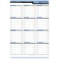 Day-Timer Double-Sided Flexible Planner, Horizontal/Vertical, 36" x 24", Bilingual