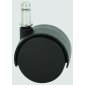 Merangue Twin Wheel Caster, Low Pile Carpet, Black