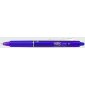 Pilot FriXion Ball Clicker Retractable Erasable Gel Pen, 0.7 mm, Purple