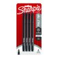 Sharpie Pen, Fine Tip, Black, 4/pkg