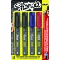 Sharpie Pro Industrial Markers, Fine Tip, Assorted, 4/pkg
