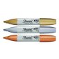 Sharpie Metallic Markers, Chisel Tip, Assorted, 3/pkg