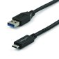 StarTech USB-A to USB-C Adaptor, 3', Black