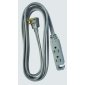Woods Medium Duty Extension Cord, 3 m/9.8', Grey