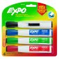 Expo Magnetic Dry Erase Markers with Eraser, Assorted, 4/pkg