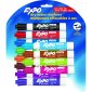 Expo Low Odour Dry Erase Markers, Chisel Tip, Assorted, 12/pkg