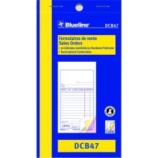 Blueline Carbonless Sales Book, 3-part, 3-1/2" x 6-1/2", Bilingual