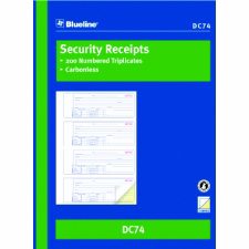 Blueline Receipt Book, 2-Part, Bilingual, 10-7/8" x 8"