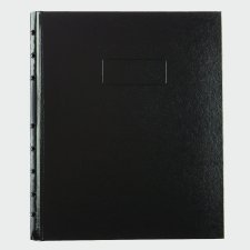 Blueline NotePro� Notebook, Ruled, 9-1/4" x 7-1/4", 360pgs, Black