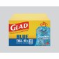 Glad ForceFlex Blue Garbage Bags, Tall (24" x 28"), 45 L