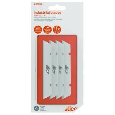 Dentec Slice Ceramic Replacement Blades, Pointed, 4-7/10", 4/pkg