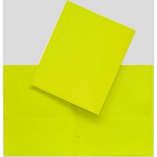 Hilroy Twin Pocket Portfolio, 11-3/4" x 9-1/2", Yellow