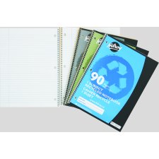 Hilroy Recycled Notebook, 10-1/2" x 8", 90 pages