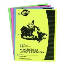 Hilroy Canada Exercise Books, 10-7/8" x 8-3/8", 32 pages, 4/pkg