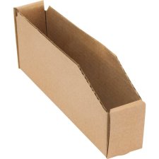Mitchel Lincoln Deep Corrugated Parts Bin, 1-15/16" x 11-1/4" x 4-1/2", Beige