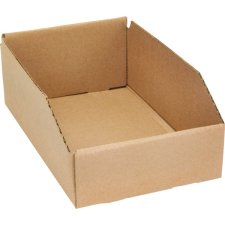 Mitchel Lincoln Deep Corrugated Parts Bin, 7-5/8" x 11-5/16" x 4-1/2", Beige