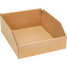 Mitchel Lincoln Deep Corrugated Parts Bin, 9-3/4" x 11-1/4" x 4-1/2", Beige