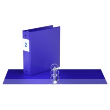 Davis Group® Essential Premium Economy Round Ring Binder, 2", Purple