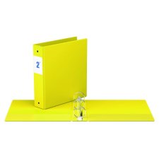 Davis Group® Essential Premium Economy Round Ring Binder, 2", Yellow