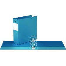 Davis Group® Essential Premium Economy Round Ring Binder, 3", Turquoise