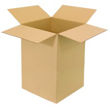 Kraft Corrugated Tall Shipping Boxes, 16" x 16" x 36", 10/pkg