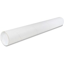 Round Mailing Tubes with Caps, 3" x 36