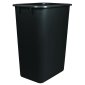 Storex Large Wastebasket, 39L, Black