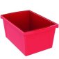 Storex Storage Bin, 21L Red