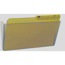 Storex Snap and Stack Unbreakable Wall Pocket, Letter, Clear