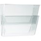 Storex&reg; Wall Files, Letter, Clear, 2/pkg