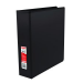 Basics® Customizable Round Ring Binder 3" Black