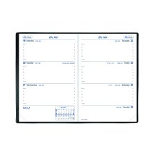 Quo Vadis SapaX Freeport Weekly Pocket Diary, 5-1/2" x 3-1/2", Black