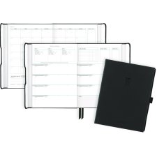 AT-A-GLANCE® Foundation Undated Weekly/Monthly Planner, 8-1/2" x 6-3/4", Black