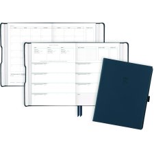 AT-A-GLANCE® Foundation Undated Weekly/Monthly Planner, 8-1/2" x 6-3/4", Blue