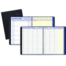 AT-A-GLANCE® QuickNotes® Weekly/Monthly Appointment Book, 10-7/8" x 8-1/4", Bilingual, Black