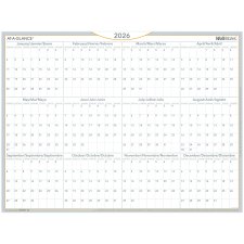AT-A-GLANCE® WallMates Self-Adhesive Dry Erase Yearly Calendar, 18" x 24", Trilingual