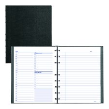 Blueline® NotePro Daily Organizer, 9-1/4" x 7-1/4", Black