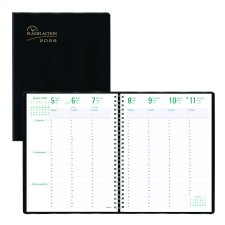 Blueline Planifi-Action Weekly/Monthly Business Diary, 11" x&nbsp;&nbsp;8-1/2", French, Black