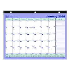 Brownline® Monthly Desk/Wall Calendar, 11" x 8-1/2"