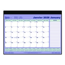 Blueline® Monthly Desk/Wall Calendar, 24-1/4" x 19-1/8", Bilingual