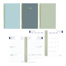 Blueline® Minimalist Weekly/Monthly Planner, 8" x 5", Bilingual, Assorted Colours