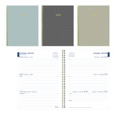 Blueline® Minimalist Weekly/Monthly Planner, 11" x 8-1/2", Bilingual, Assorted Colours
