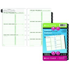 Day-Timer® Weekly Refill, Desk Size, 2-Pages/Week, Bilingual