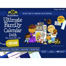 MotherWord® Mom's Ultimate Family Calendar, 18" x 13-1/2"