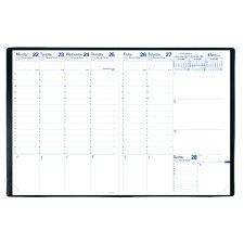 Quo Vadis Prenote Freeport Weekly Diary, 11-3/4" x 8-1/4", Black