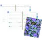 AT-A-GLANCE® Badge Floral Weekly/Monthly Planner, 11" x 9", Bilingual, Purple