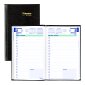 Blueline&reg; Traditional Daily Planner, Hard Cover, 8" x 5", Bilingual, Black